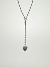 lit de roses - ldr floral heart locket long necklace - handmade jewellery - lit de roses